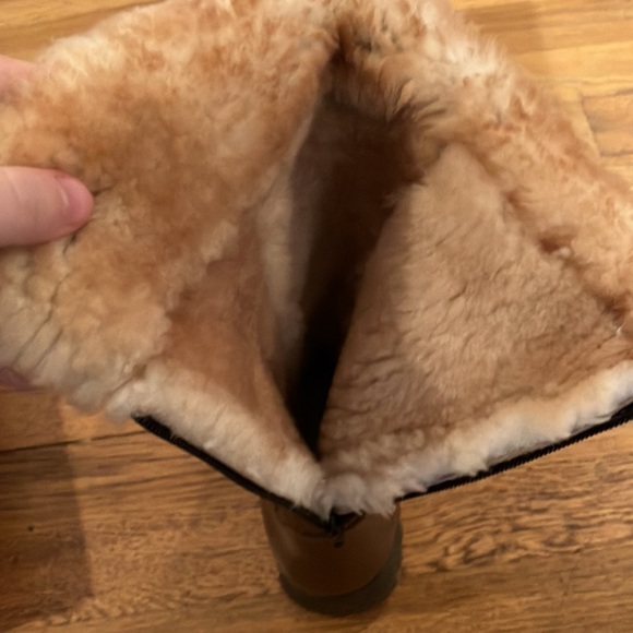 Bastien Dylan Cognac Face Shearling Boota Size 6.5 - Picture 12 of 12